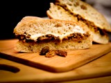 Cheesy Seitan & Mushroom Sandwich