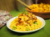 Cauliflower Chickpea Tagine with Lemon Parsley Couscous