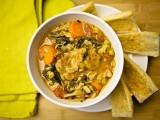 Minestrone with Mini Seitan Meatballs