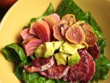 Two-Timin’ Candy Beet Salad and a Socca