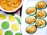 Carrot Cashew Pâté Cucumber Canapé