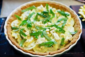 Star Squash Tofu Chevre Tart 10 Star Squash Tofu Chèvre Tart