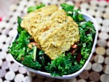 Mango Peppercorn Glazed Tempeh Salad with Balsamic Blackberry Chia Dressing