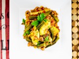 Okra, Black-Eyed Pea & Farro Bowl