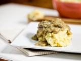 Chickpea Caulipots with Miso Mushroom Gravy
