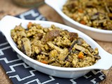Smoky Tempeh & Shiitake Farrotto Stuffing