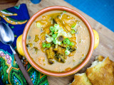 Sweet Potato Butternut Stew with White Beans & Chard