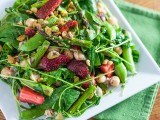 Springtime Strawberry Spinach Salad with Lemon Poppy Seed Dressing