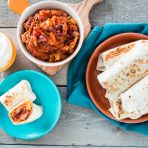 Mini Skillet-Grilled Chili Cheese Burritos