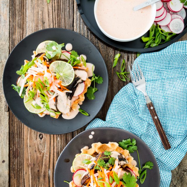 Portobello Bánh Mì Waffles