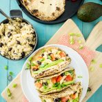 Vegan Black Bean Nacho Mac and Cheese Tacos