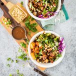 Thai Peanut Tofu & Sweet Potato Bowl