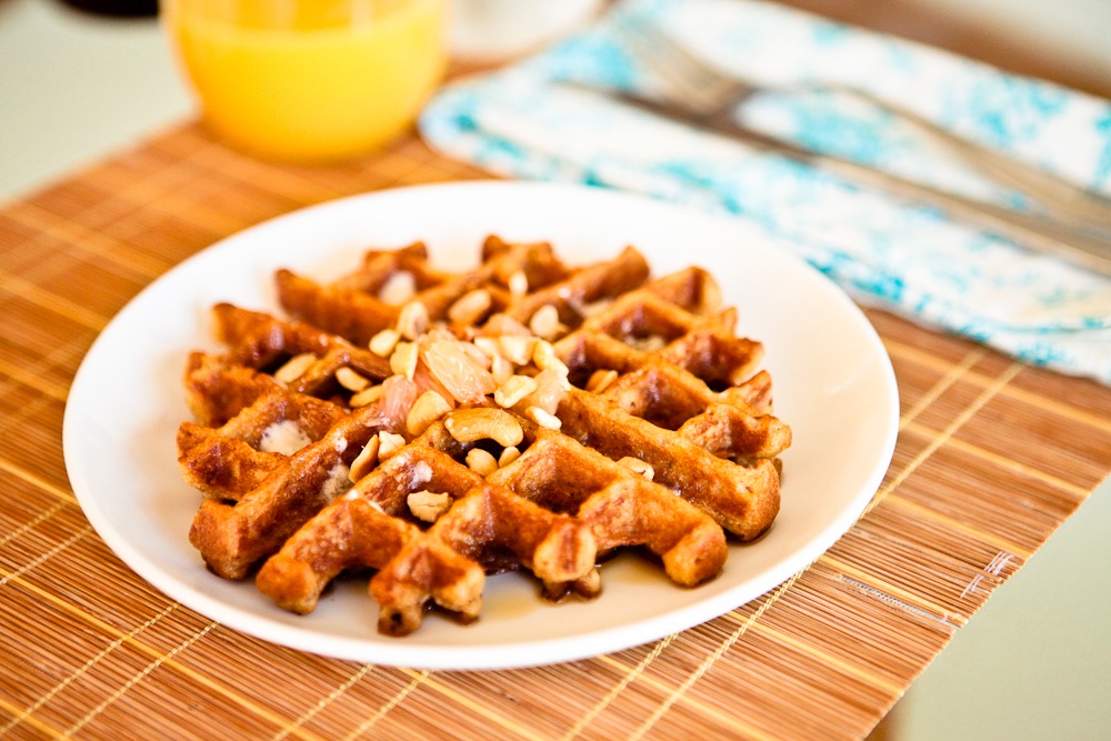 Roasted Grapefruit Waffles