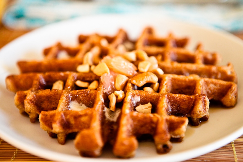 Roasted Grapefruit Waffles