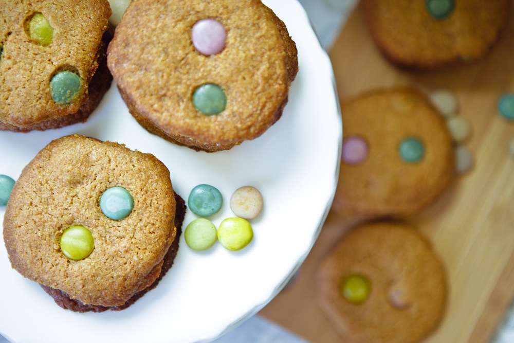 Vegan M&M Cookies