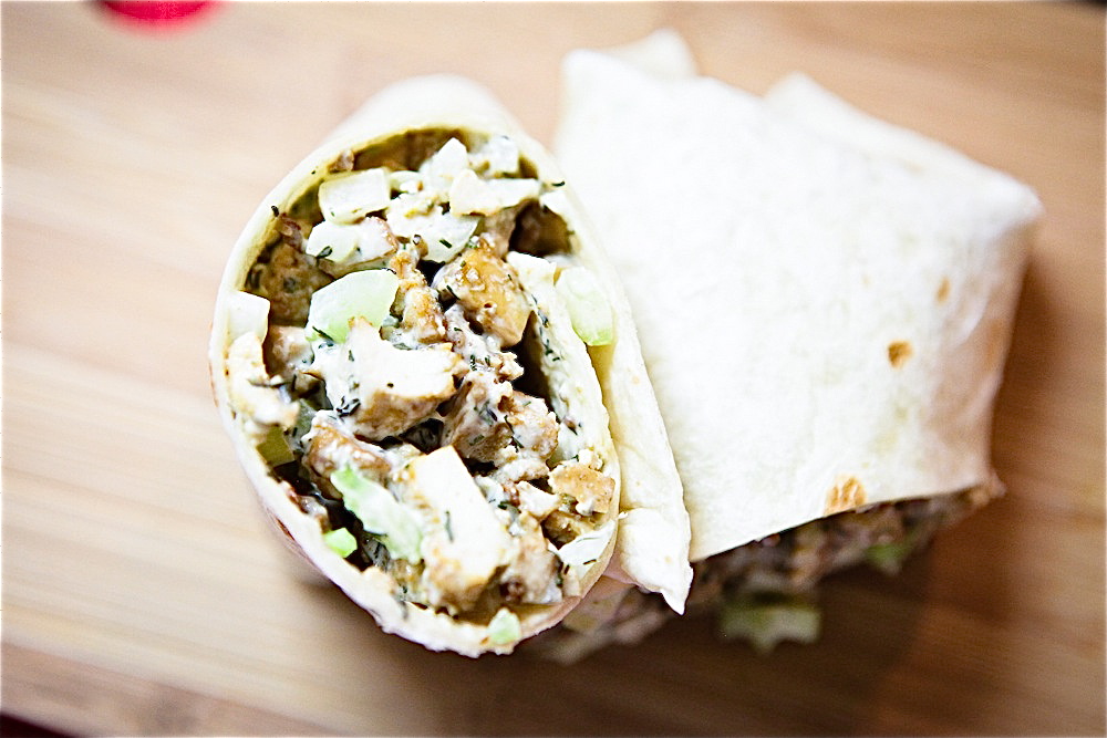 Chickenless Salad Wrap