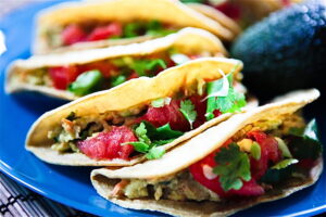 Cilantro Avocado Chickpea Salad Tacos 5