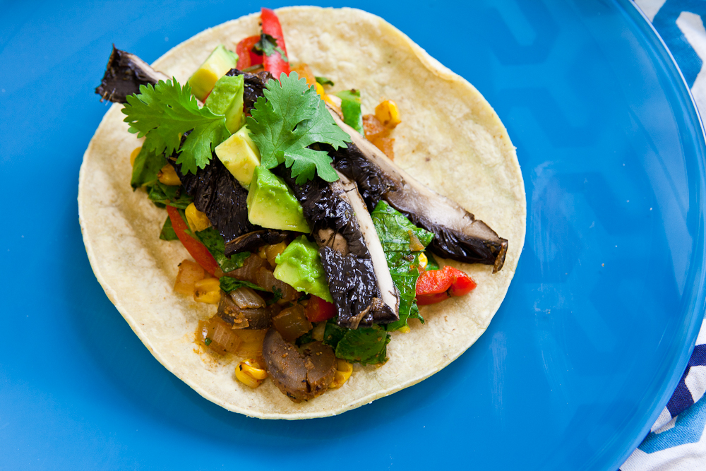 Roasted Portobello Soft Tacos 