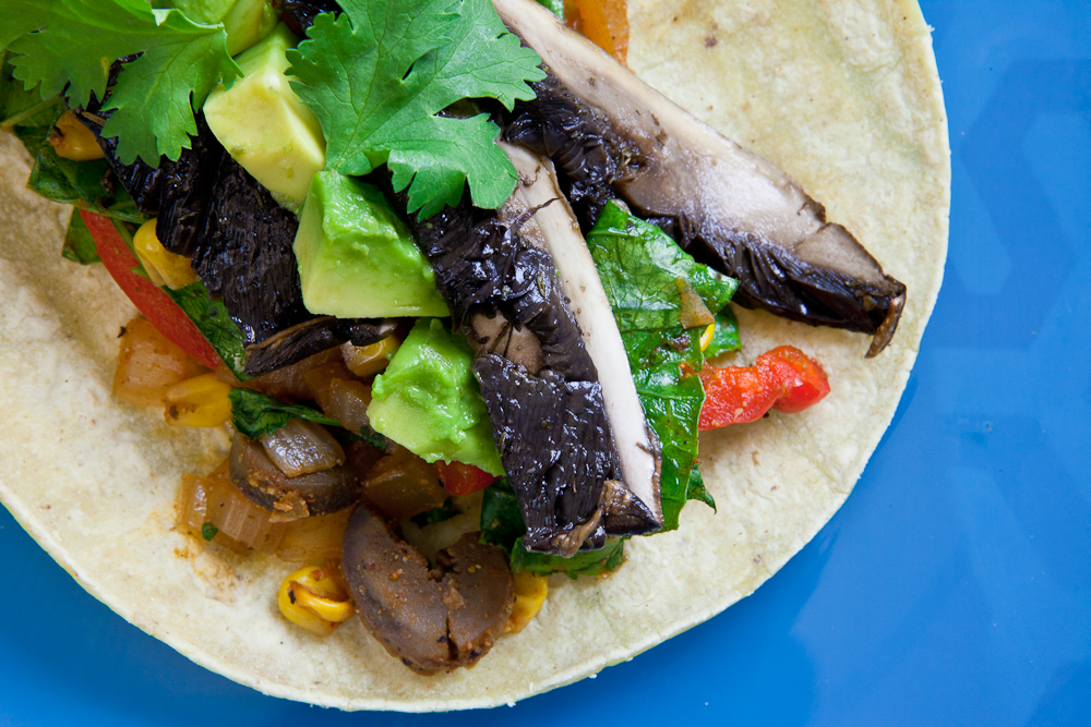 Roasted Portobello Soft Tacos 