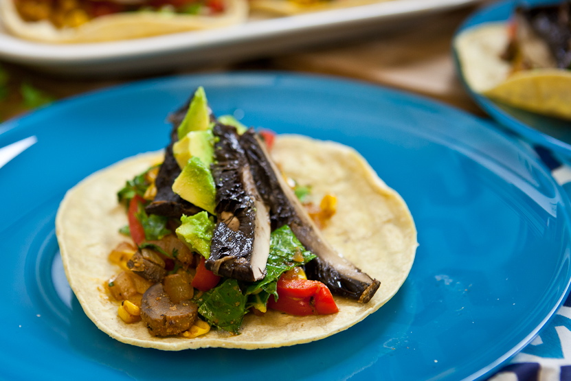 Roasted Portobello Soft Tacos 