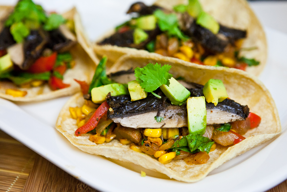 Roasted Portobello Soft Tacos 