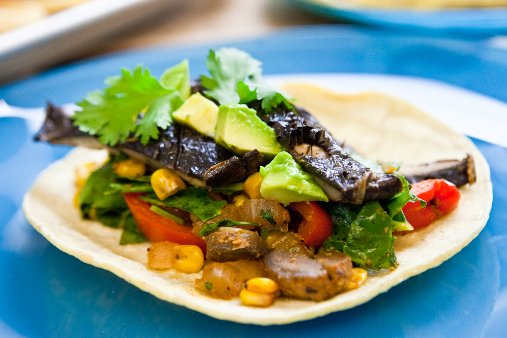 Roasted Portobello Soft Tacos 