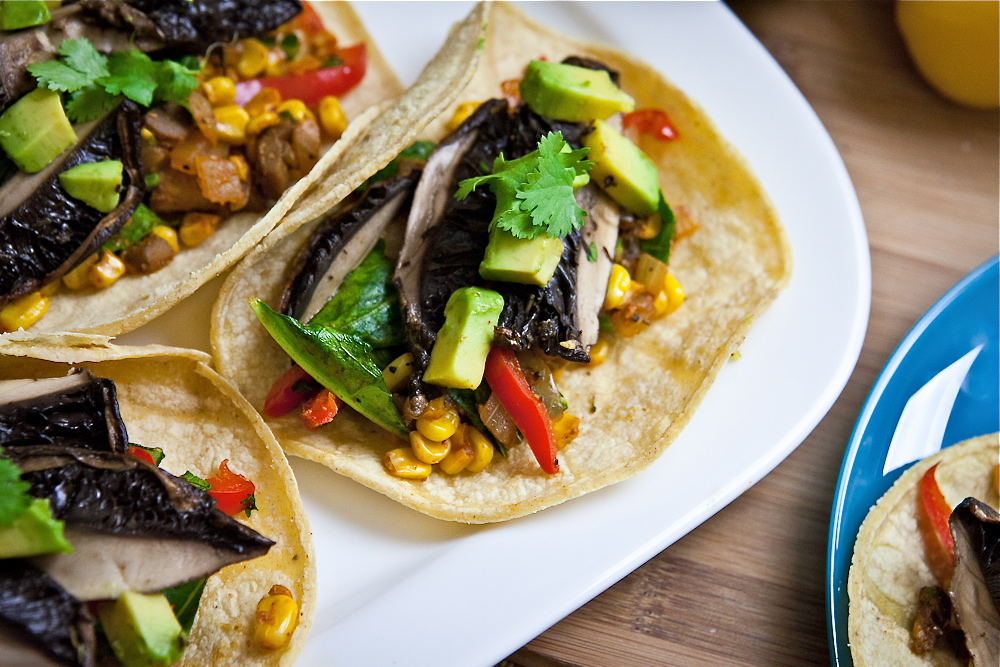 Roasted Portobello Soft Tacos 