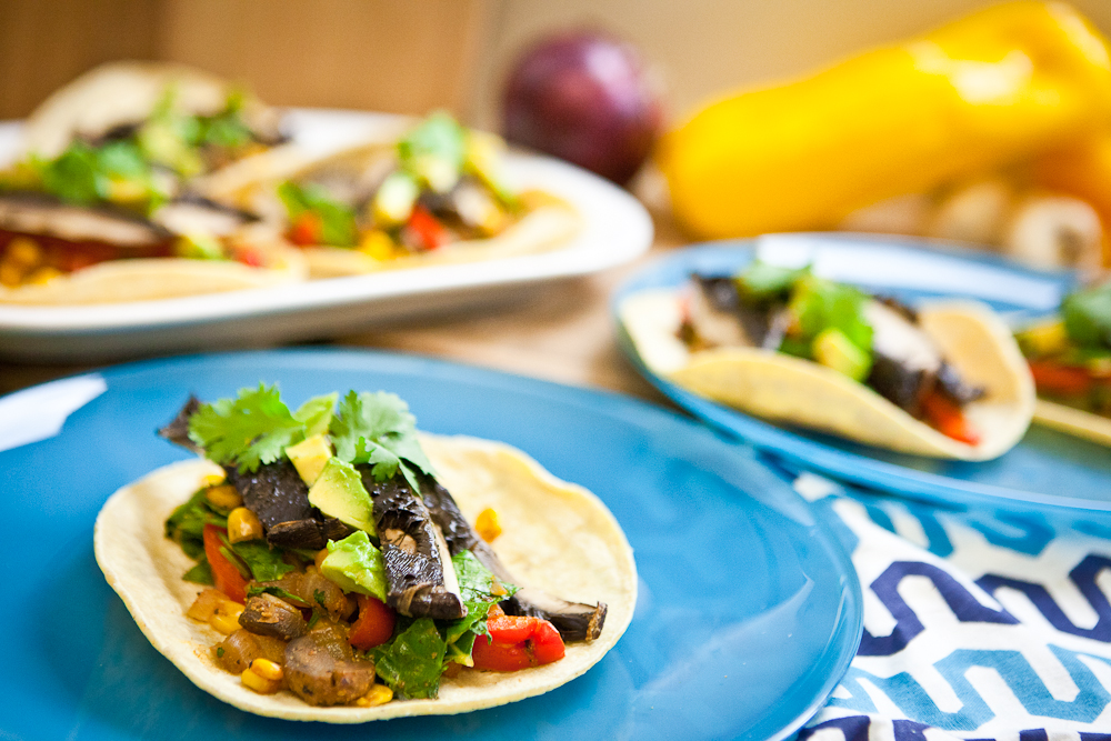 Roasted Portobello Soft Tacos 