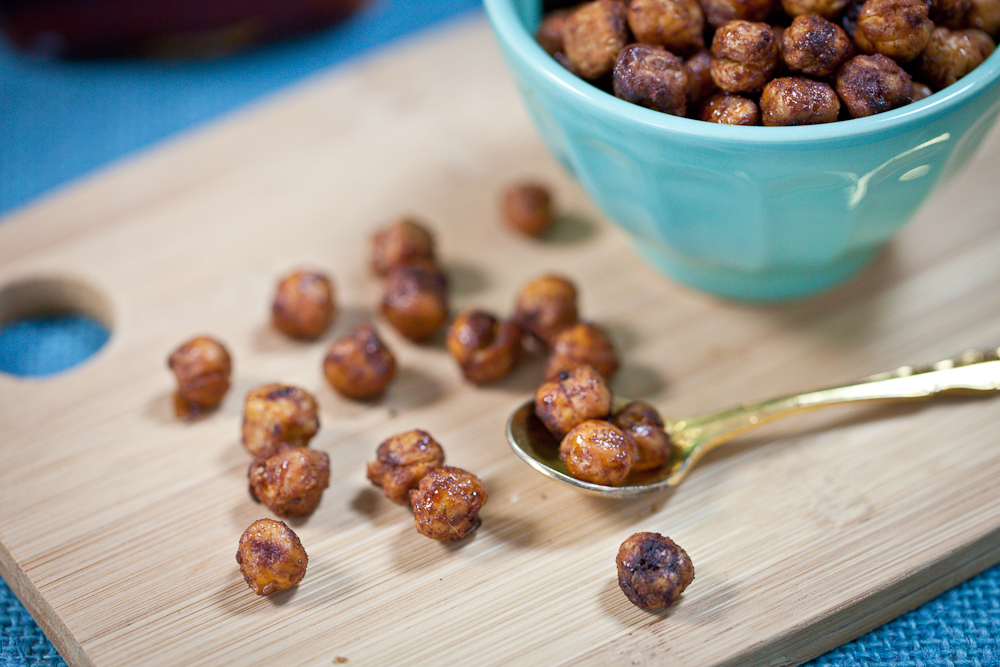 Maple-Glazed Cinnamon Roasted Chickpeas 