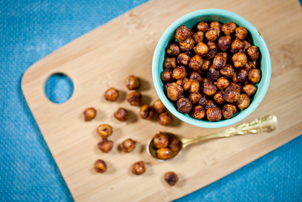 Maple-Glazed Cinnamon Roasted Chickpeas