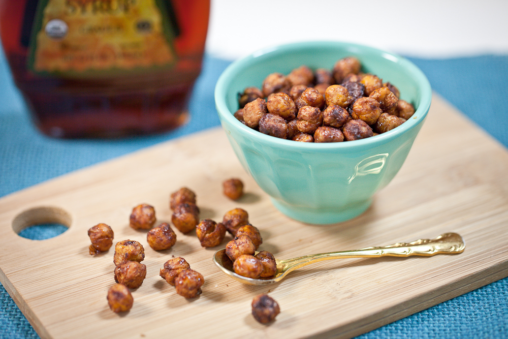 Maple-Glazed Cinnamon Roasted Chickpeas 