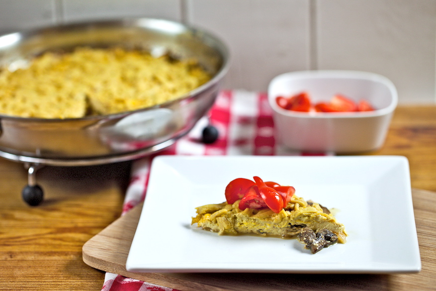 Mushroom Cheddar Frittata 