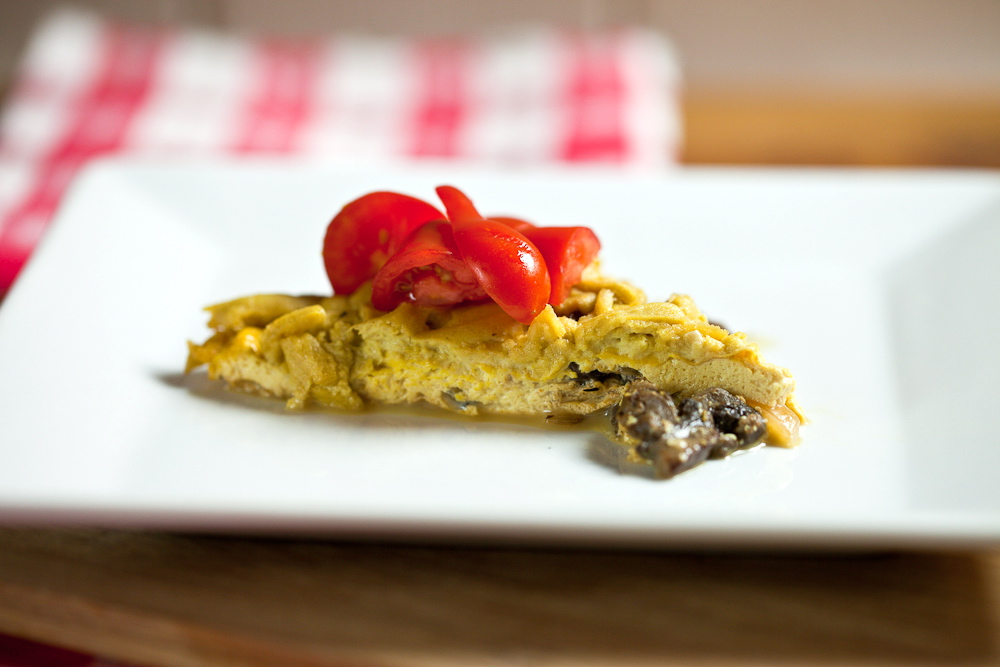 Mushroom Cheddar Frittata 