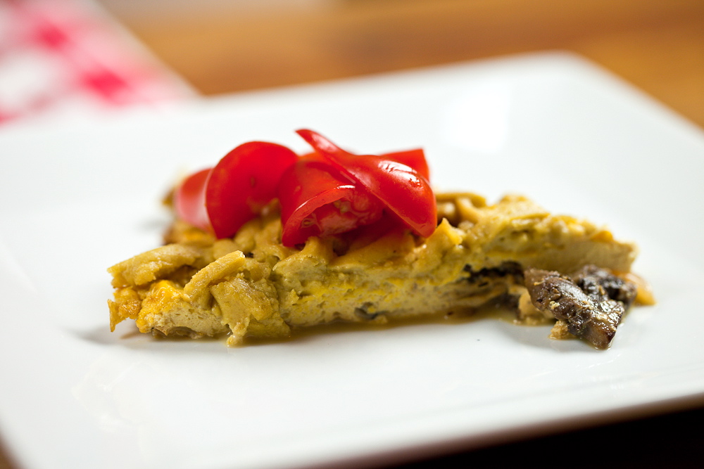 Mushroom Cheddar Frittata 