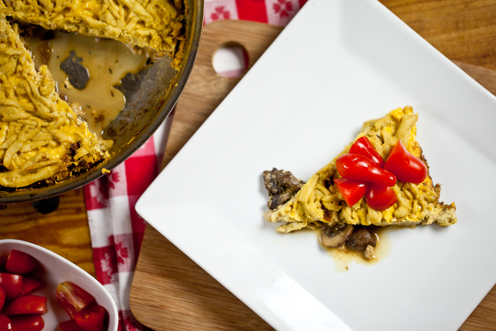 Mushroom Cheddar Frittata 