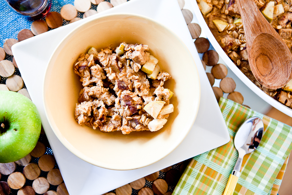 Baked Apple Cinnamon Raisin French Toast Oatmeal