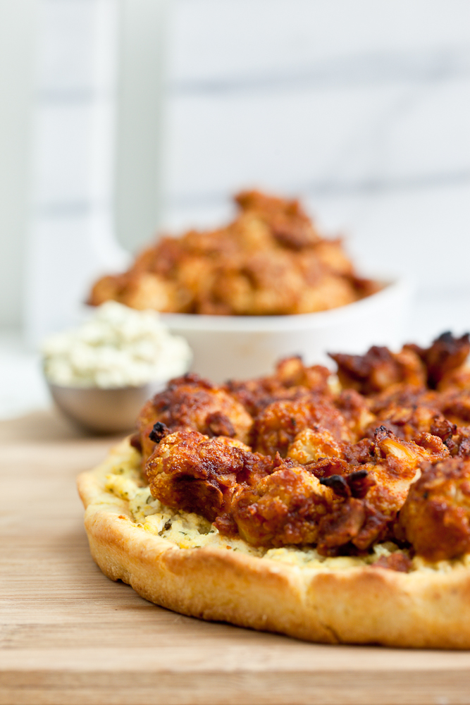 Buffalo Cauliflower Wing Pizza