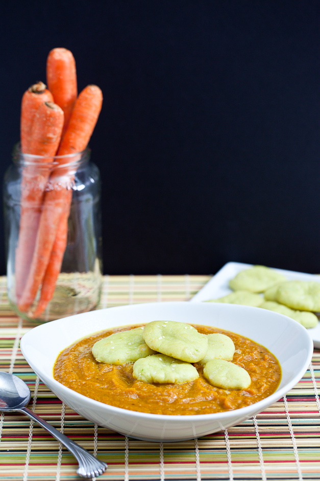 Curried Acorn Carrot Soup 