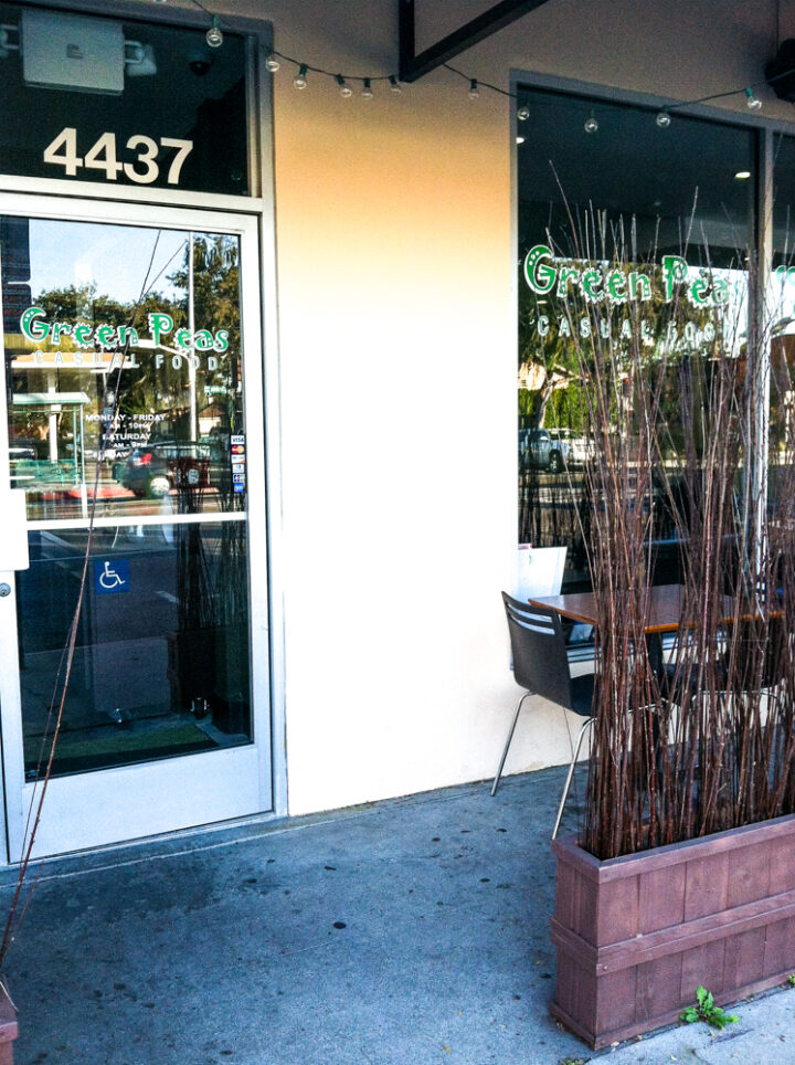 Dining in LA Green Peas Keepin' It Kind