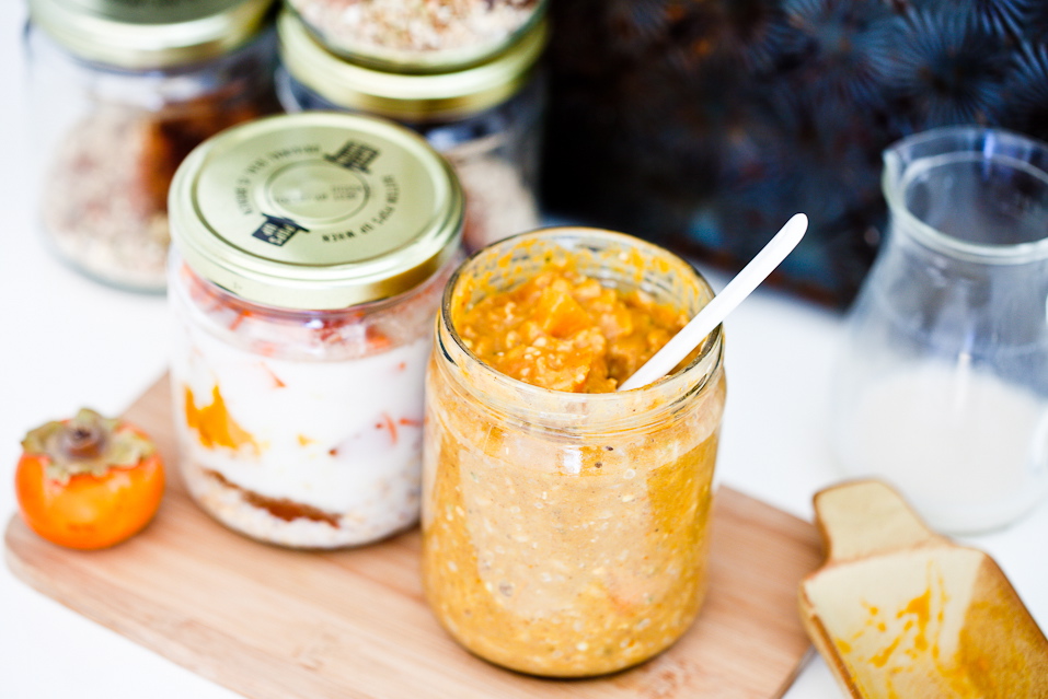 Pumpkin Persimmon Overnight Oats