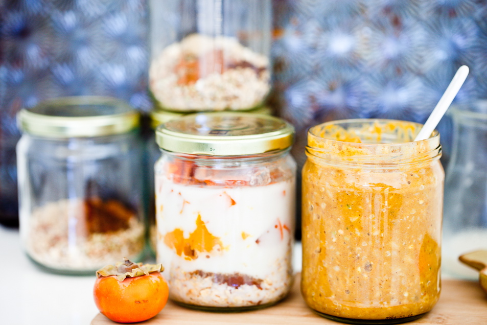 Pumpkin Persimmon Overnight Oats 