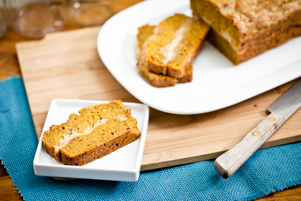 Pumpkin Cream Cheese Bread