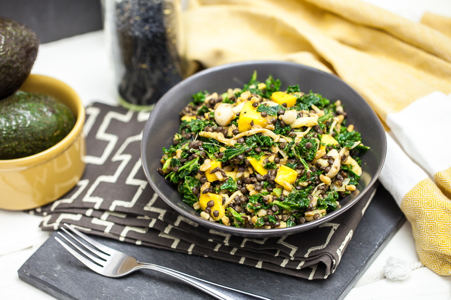 Beluga Lentil & Farro Kale Salad 