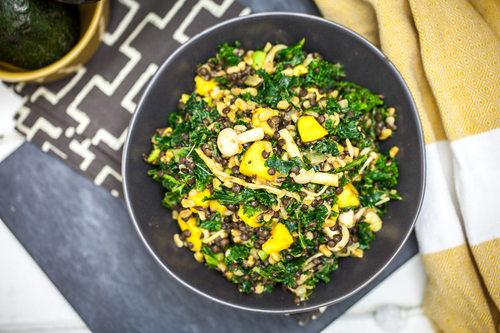 Beluga Lentil & Farro Kale Salad 