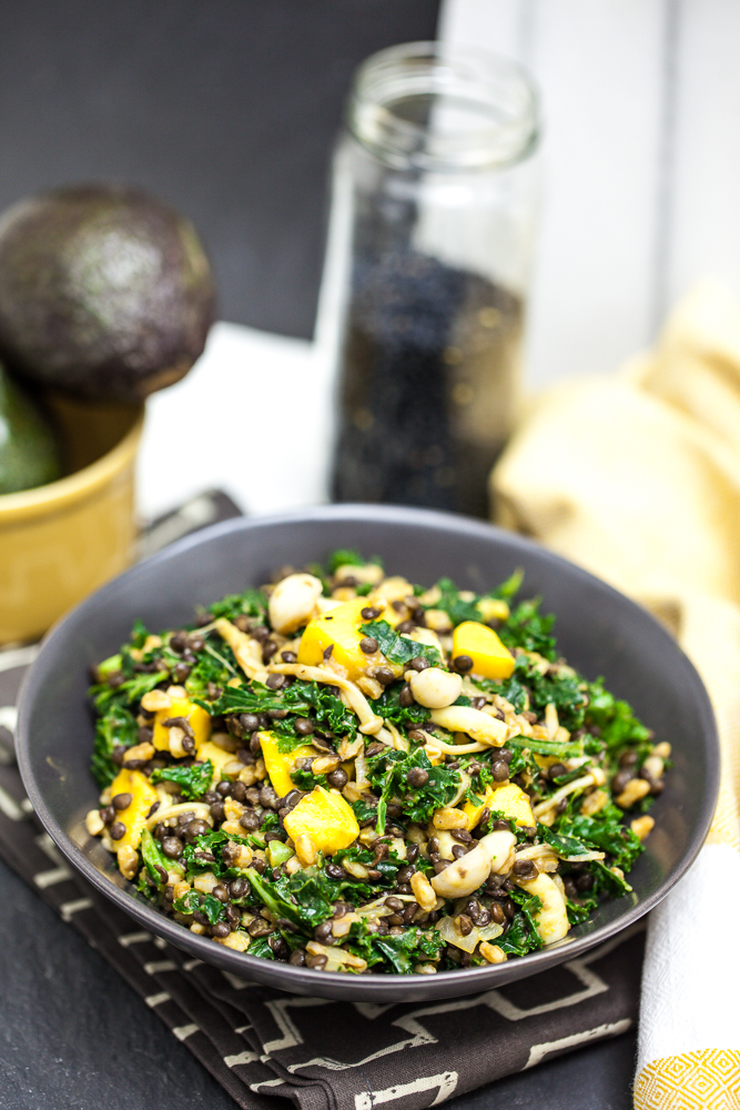 Beluga Lentil & Farro Kale Salad 