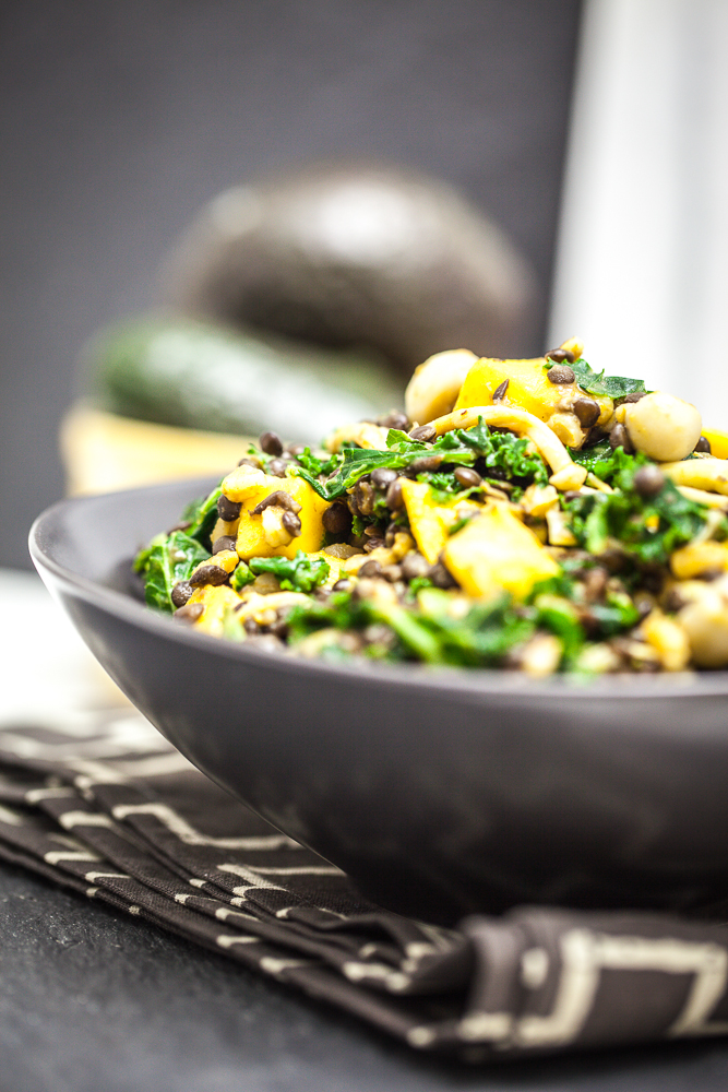 Beluga Lentil & Farro Kale Salad