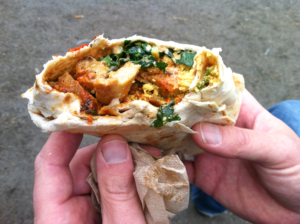 The Cinnamon Snail Breakfast Burrito