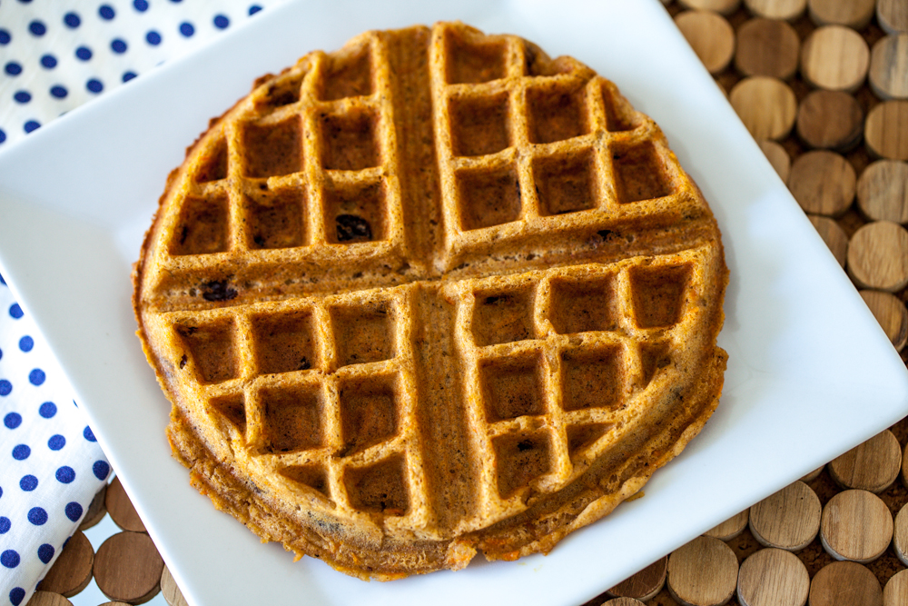 Carrot Cake Waffle Bites