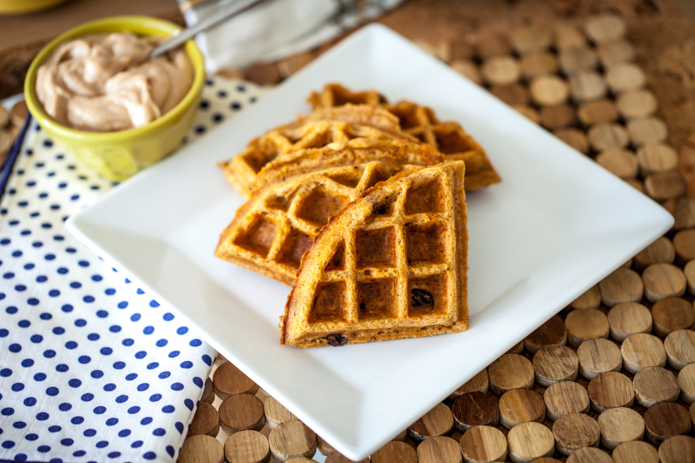 Carrot Cake Waffles