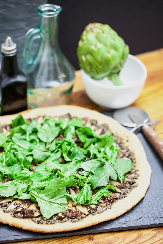 Portobello Carpaccio Pizza | Keepin' It Kind